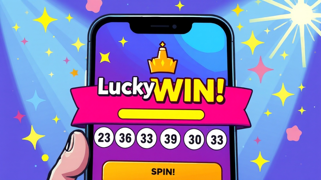 당첨 결과 확인 방법 (cartoon 스타일)