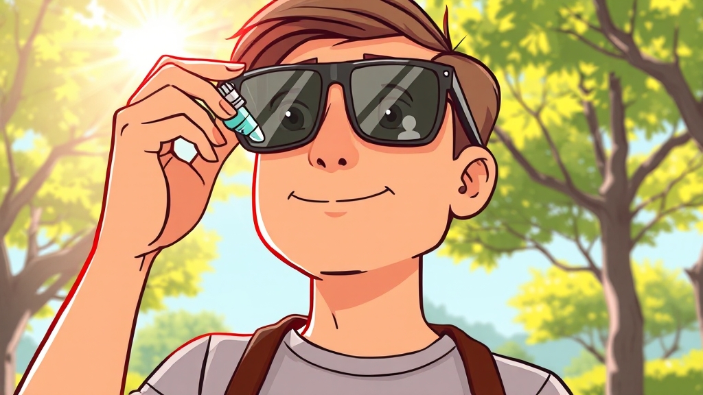 백내장 수술 후 관리 및 주의사항 (cartoon 스타일)