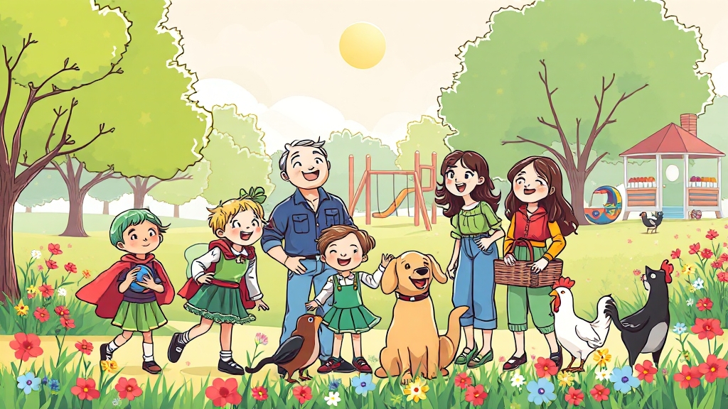 아동수당 (cartoon 스타일)