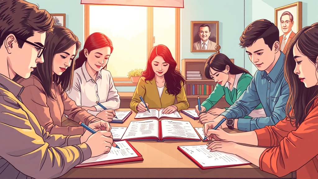 교육 만족도를 높이려면? (illustration 스타일)