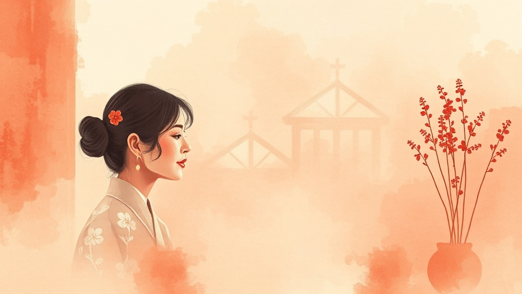 갱년기 관절통 치료 방법: 한의학적 접근 (watercolor 스타일)