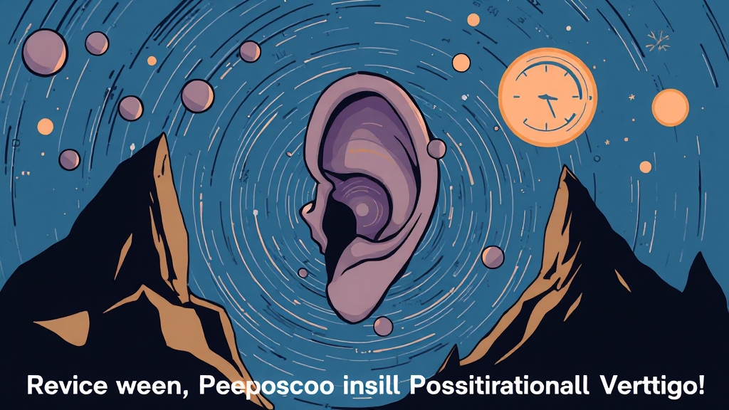 이석증, 무엇일까요? (illustration 스타일)