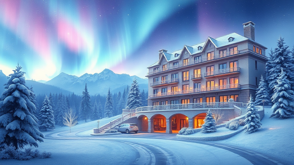 일상 탈출, 특별한 경험: 인스파이어 오로라쇼의 매력 (watercolor 스타일)