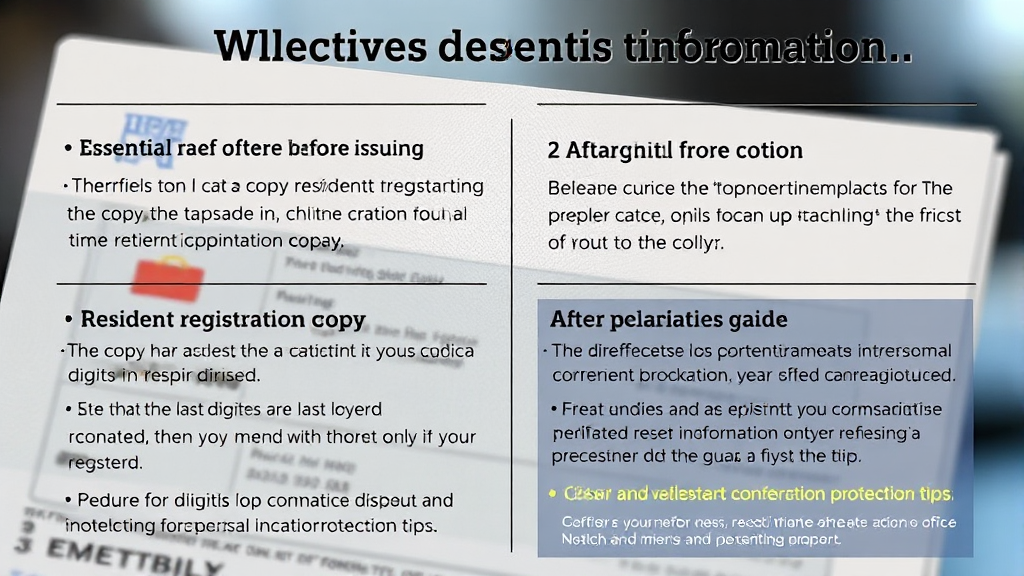 주민등록등본 발급 전후 꼭 알아야 할 필수 정보 (realistic 스타일)