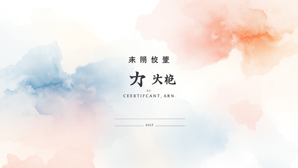 수료증, 어떻게 받을까? (watercolor 스타일)