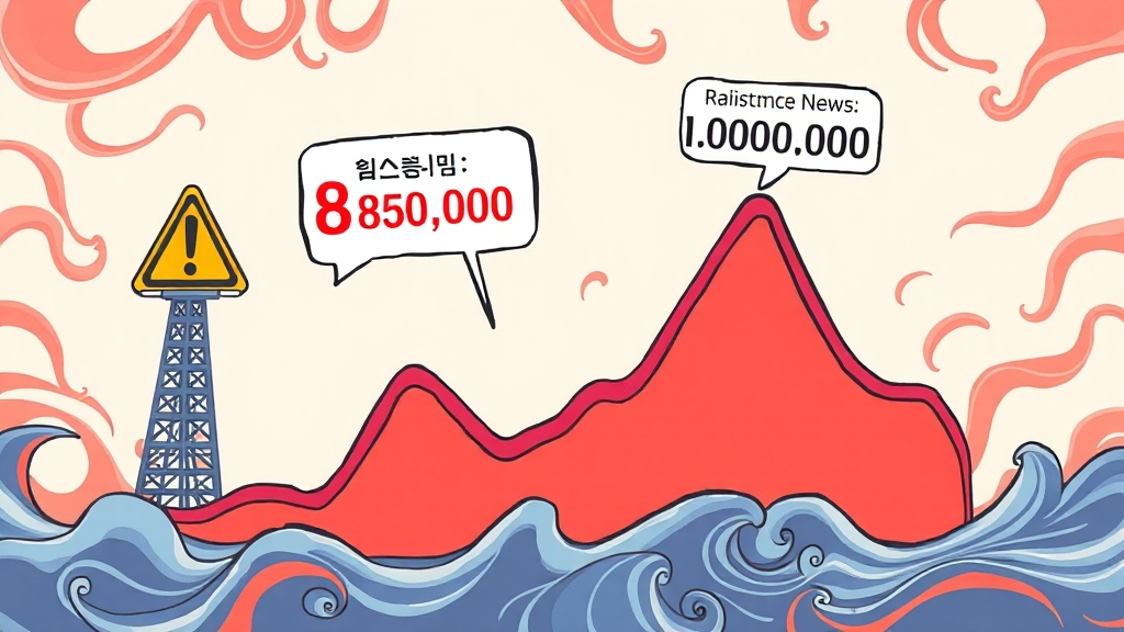 주가 흐름 분석: 변동성 주의 (cartoon 스타일)