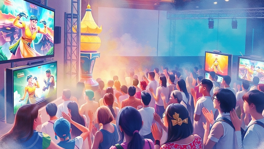 코스프레와 e스포츠의 만남 (watercolor 스타일)