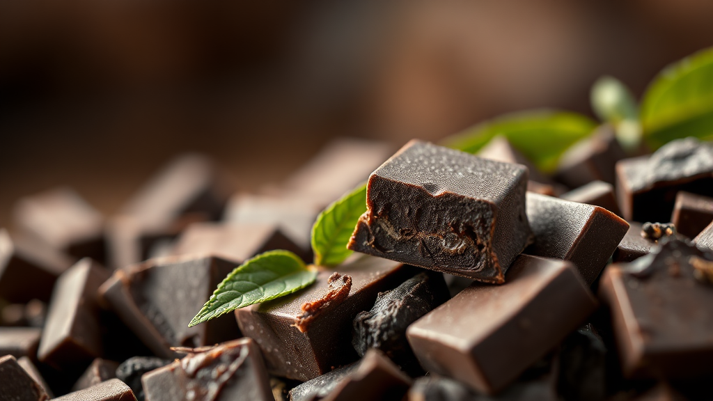 다크초콜릿, 현명하게 선택하고 안전하게 즐기기 (realistic 스타일)