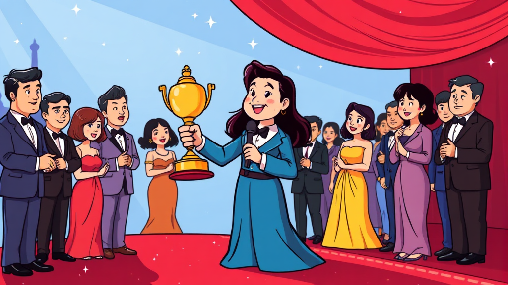 2025 연기대상 후보 (cartoon 스타일)