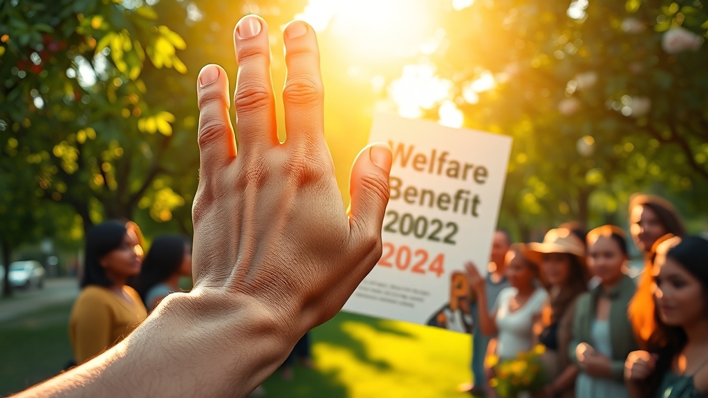 복지급여, 어떻게 신청할까? (realistic 스타일)