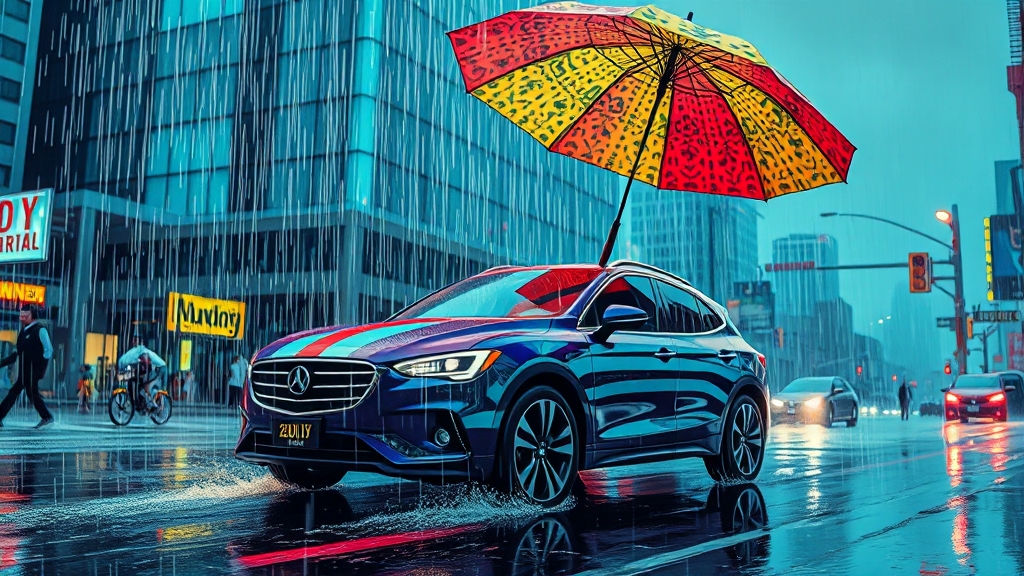 집중호우 대비, 안전 수칙 (popart 스타일)