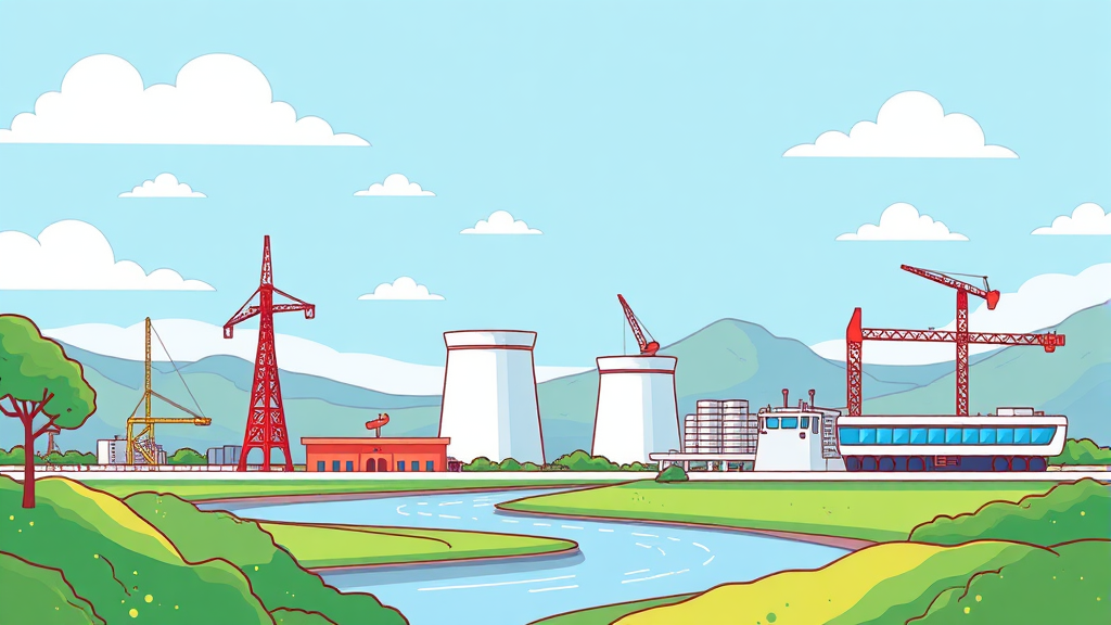 한전기술 투자 전략 및 리스크 관리 방안 (cartoon 스타일)