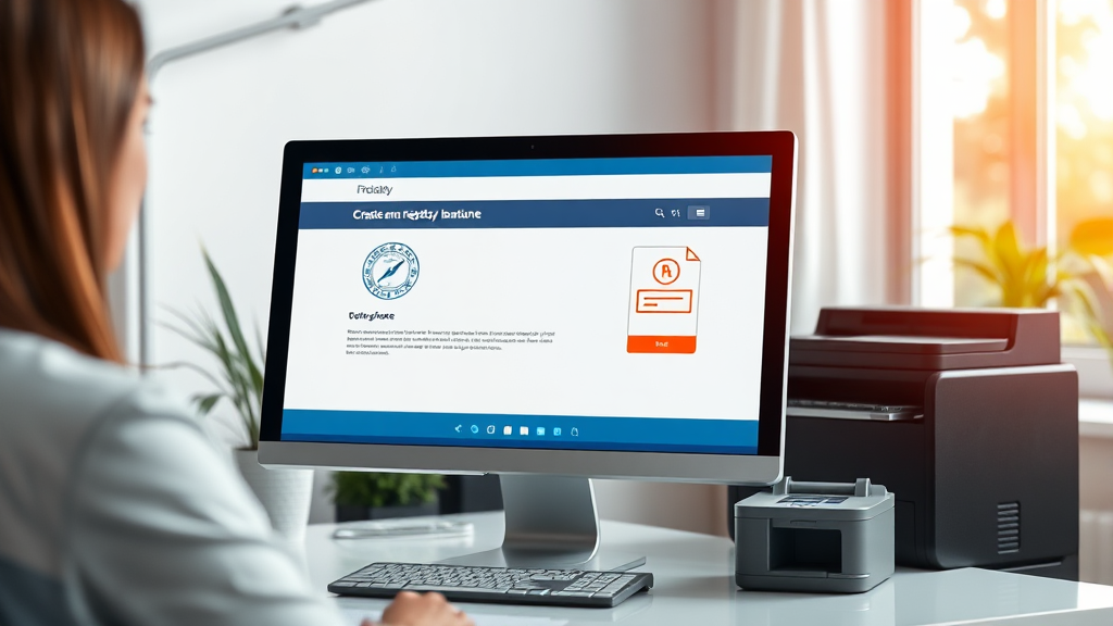 온라인 발급, 준비물은 무엇일까요? (realistic 스타일)