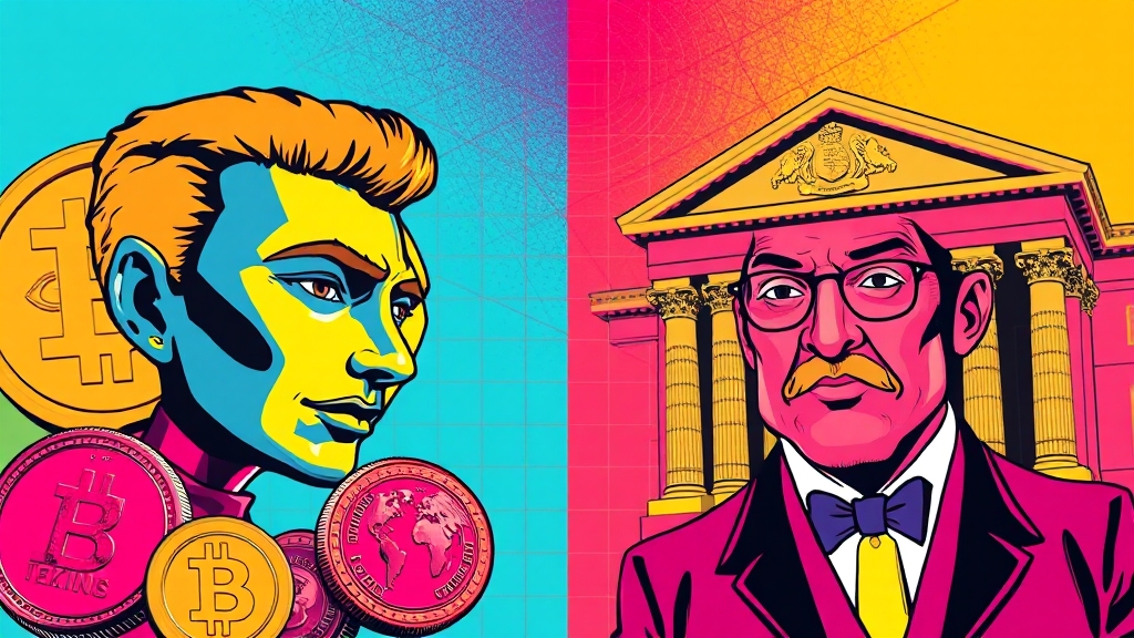 스테이블코인 vs CBDC, 뭐가 다를까? (popart 스타일)