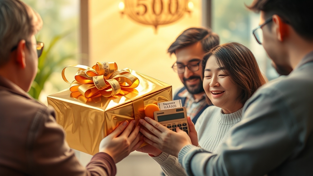 5억 증여세 계산 (realistic 스타일)