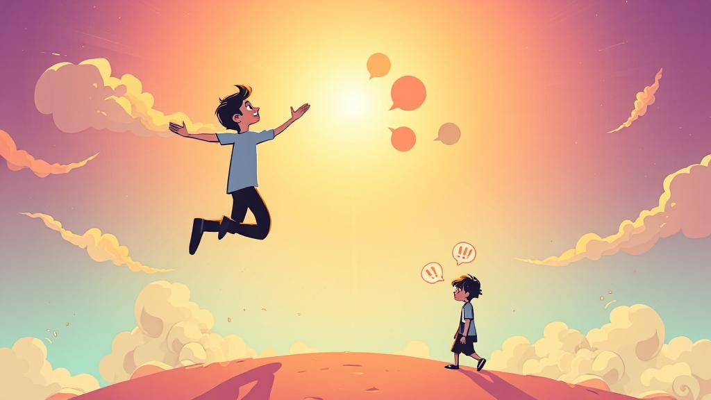 꿈 속 감정과 의미 연결 (cartoon 스타일)