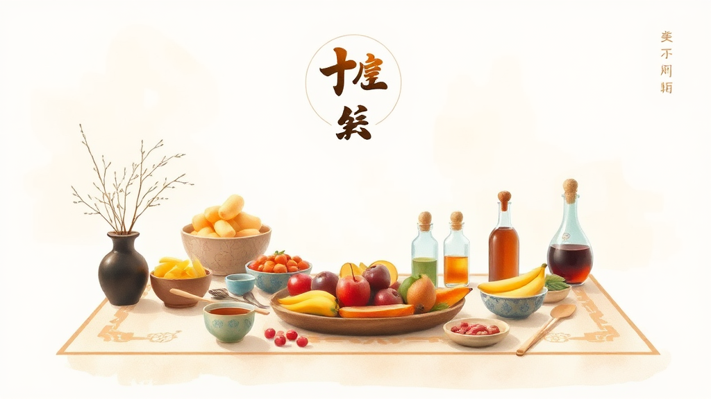 간소화 차례상 차림 가이드 (watercolor 스타일)