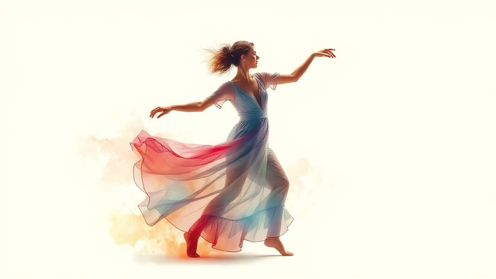 Kling AI 사용 준비물 (watercolor 스타일)