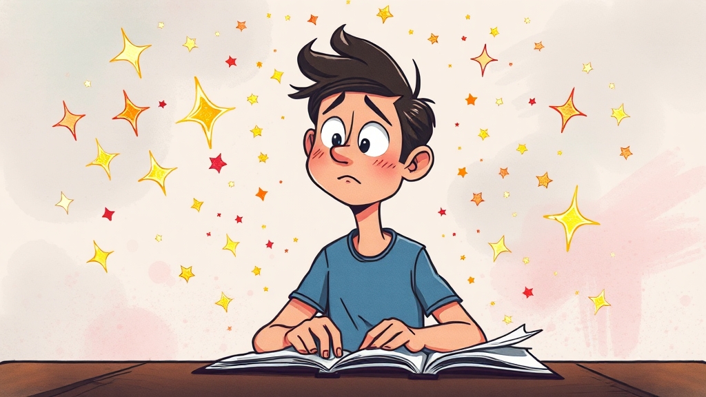 ADHD 자가진단 테스트, 해볼까요? (cartoon 스타일)