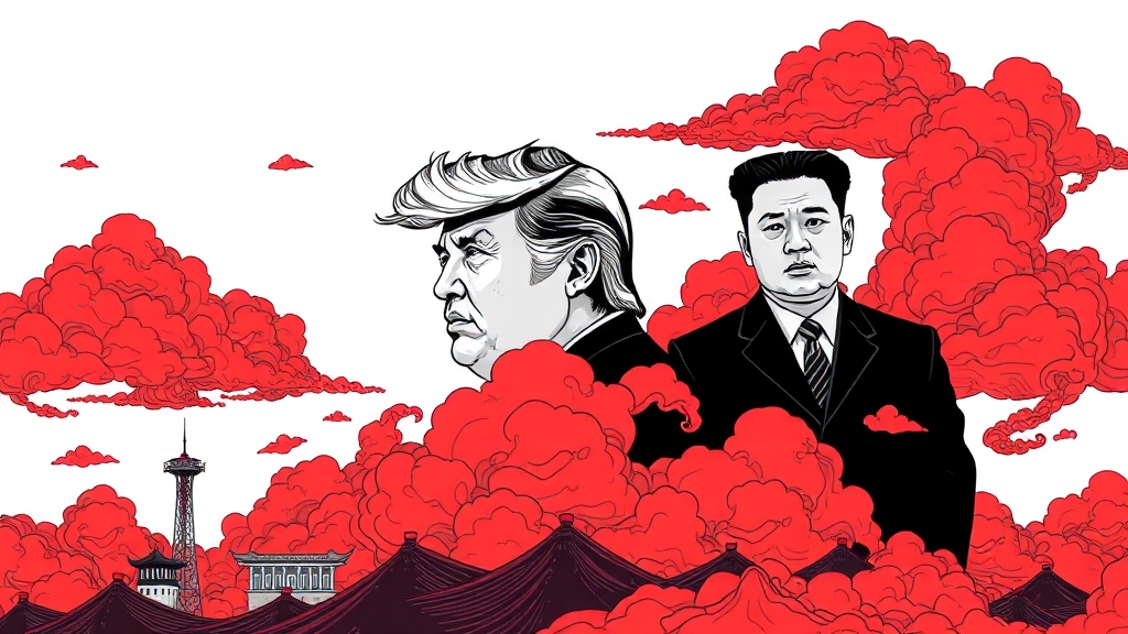 북핵 문제, 해법 찾을까? (illustration 스타일)
