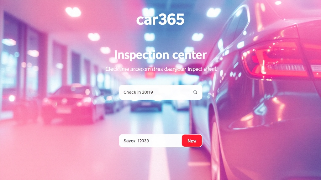 자동차365 자동차 검사 및 보험 조회 (watercolor 스타일)