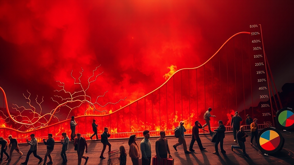 미국 관세와 물가 상승 (realistic 스타일)