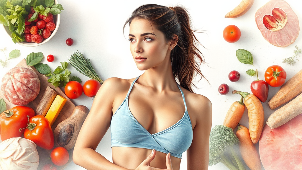 다이어트 중 단백질 섭취의 중요성과 방법 (watercolor 스타일)