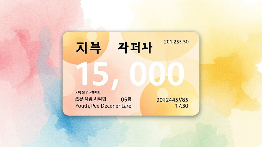 2026년 문화누리카드 지원 금액 및 사용 기간 (watercolor 스타일)