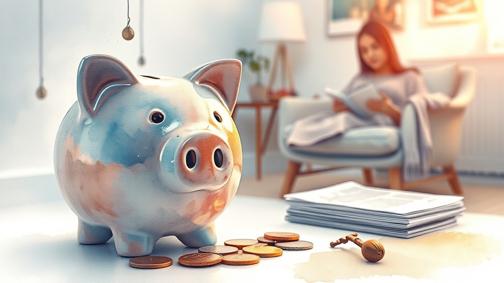 이자 절약 방법 및 팁 (watercolor 스타일)