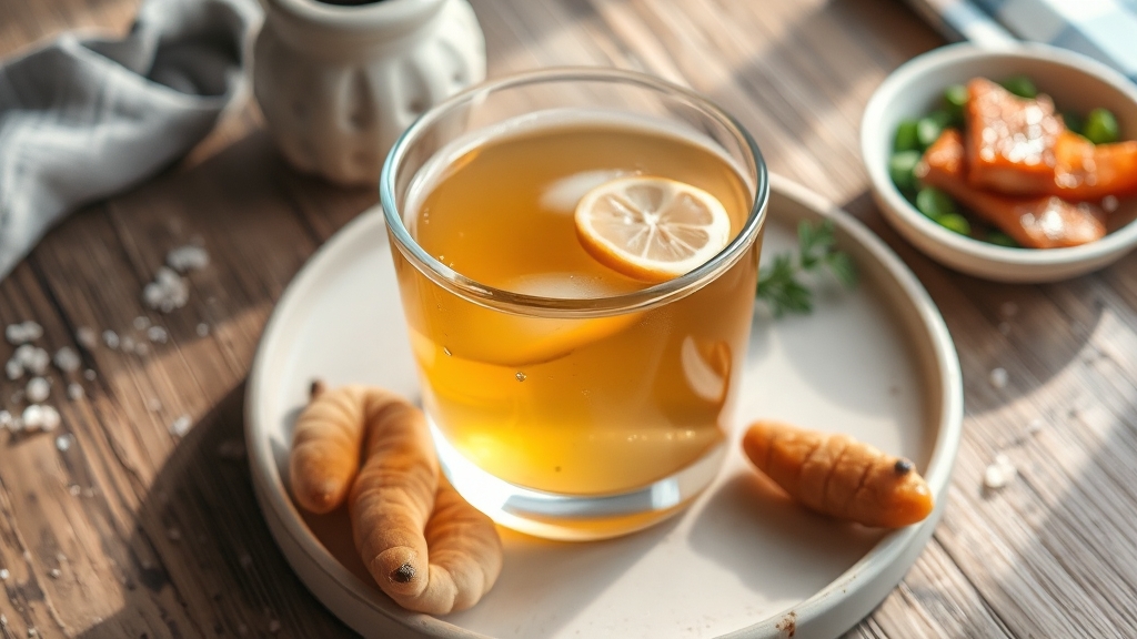 생강청 활용 레시피 (realistic 스타일)