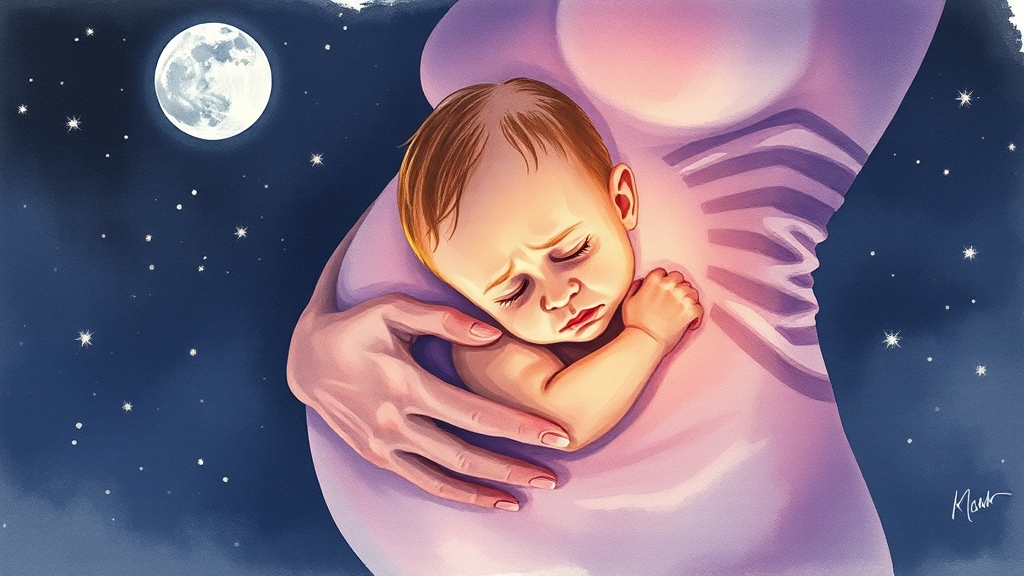 영아산통이란? (watercolor 스타일)