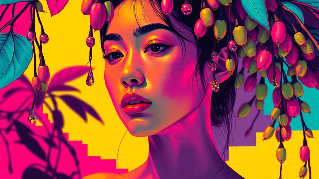 서리태 콩물의 효능 (popart 스타일)