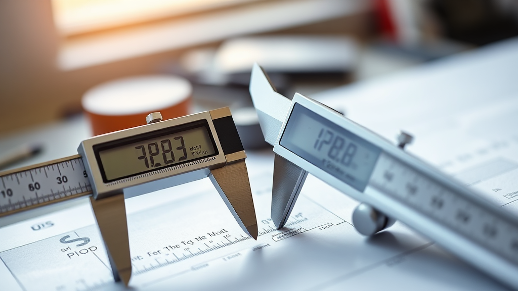 아날로그 vs 디지털, 정확도 비교 (realistic 스타일)