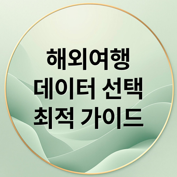 해외여행
데이터 선택
최적 가이드 (와이파이 도시락 eSIM 설정)