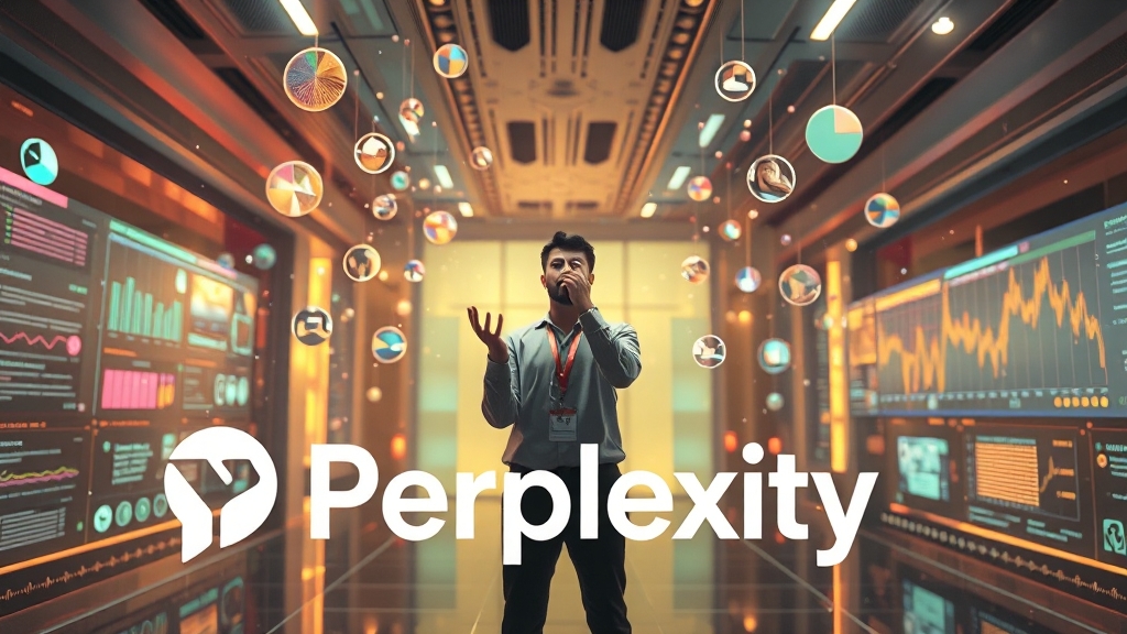 Perplexity 작동 원리 & 주요 기능 (realistic 스타일)