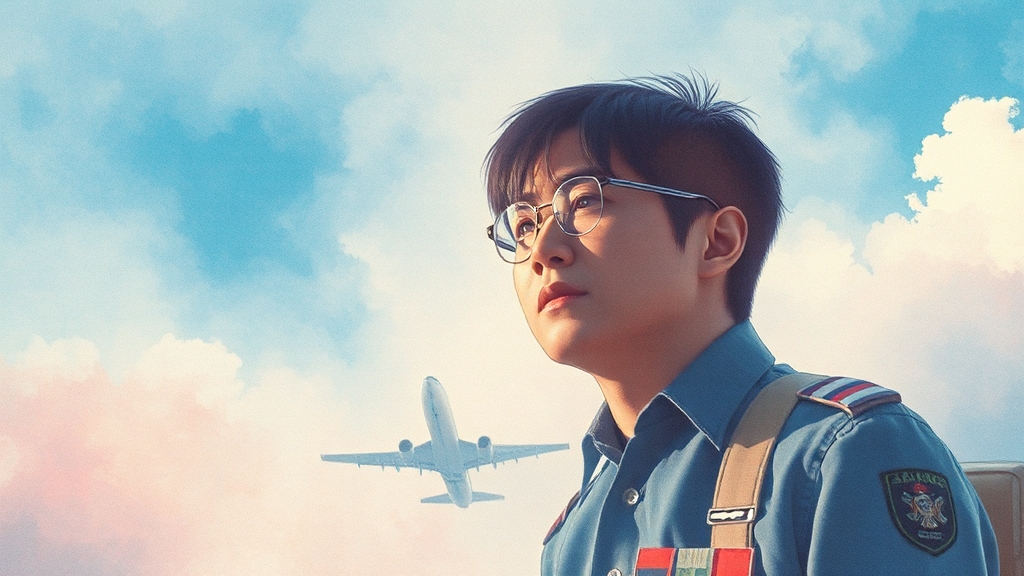 요도호 사건: 실제와 영화의 차이 (watercolor 스타일)