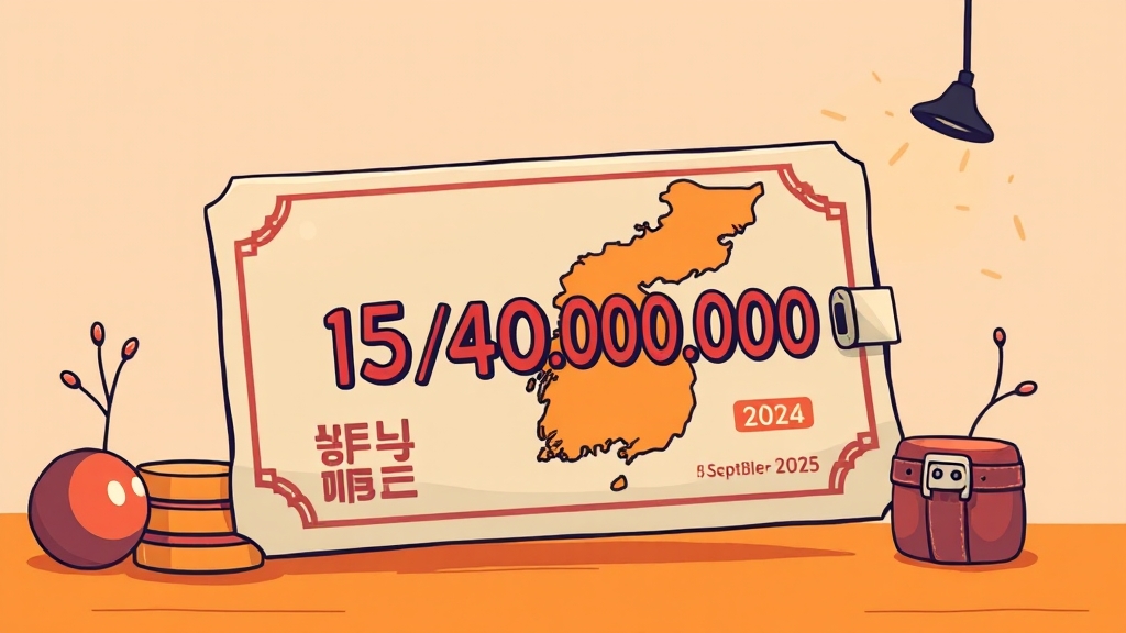 소비쿠폰: 대상 및 금액 (cartoon 스타일)