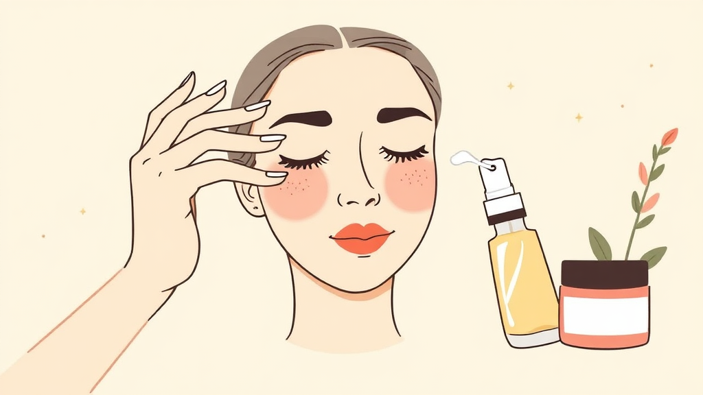 피부 가려움증 관리법 (illustration 스타일)