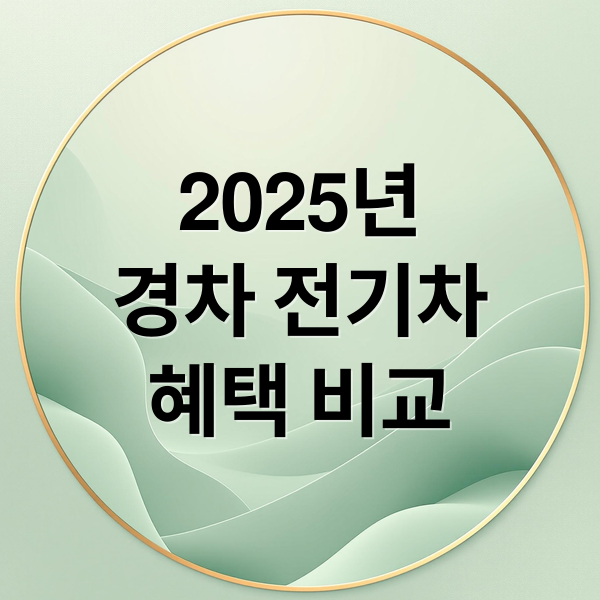 2025년
경차 전기차
혜택 비교 (경차 전기차 세금 혜택 2025)