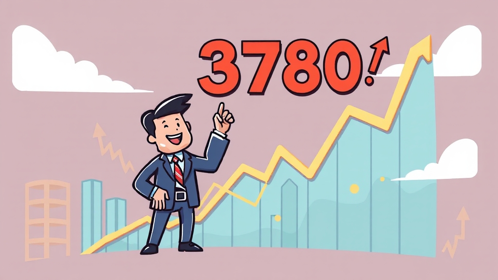 코스피 3780 돌파, 현재 상황은? (cartoon 스타일)