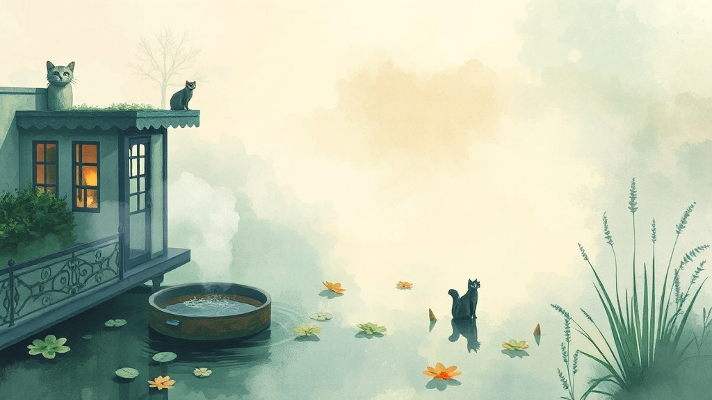 매장 내부 둘러보기 (watercolor 스타일)