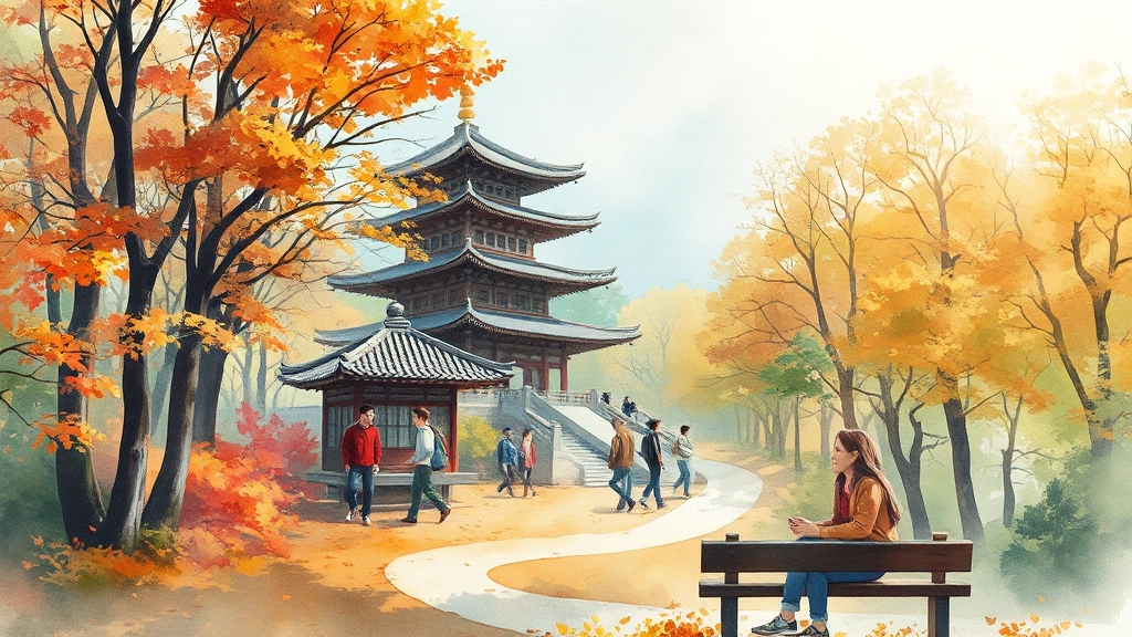 보은 당일치기 코스 (watercolor 스타일)