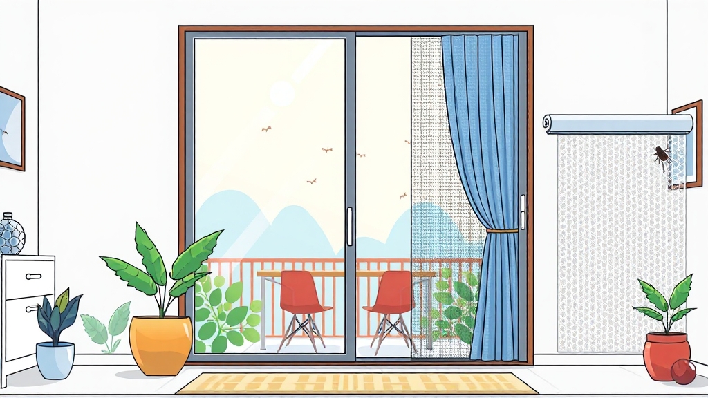 방충망 종류별 특징 & 선택 꿀팁 (cartoon 스타일)
