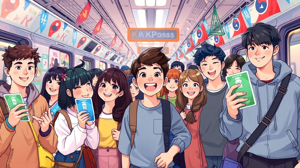 K-패스 교통카드 전환 (cartoon 스타일)