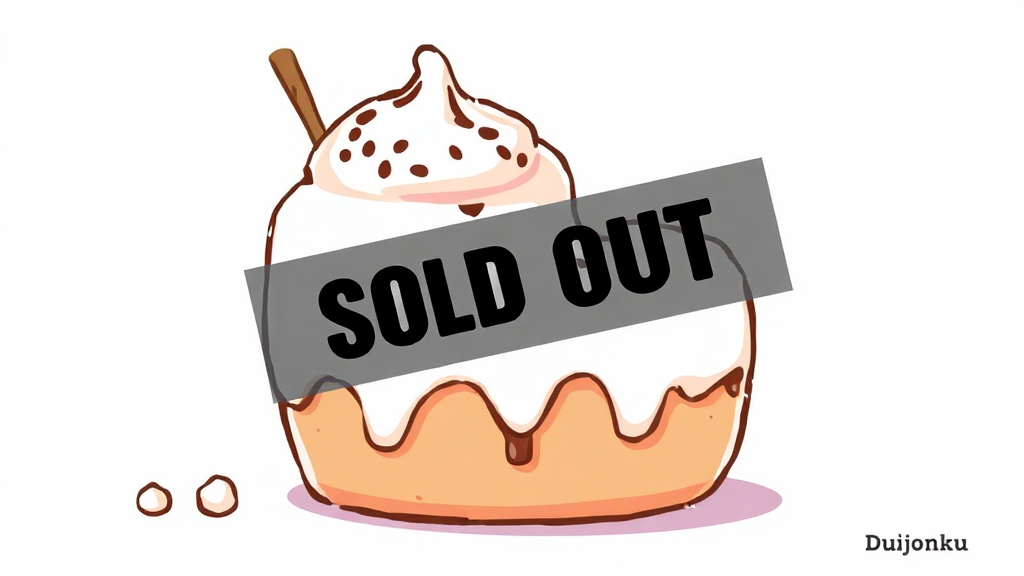 두쫀쿠 구매 시 유의사항 (cartoon 스타일)