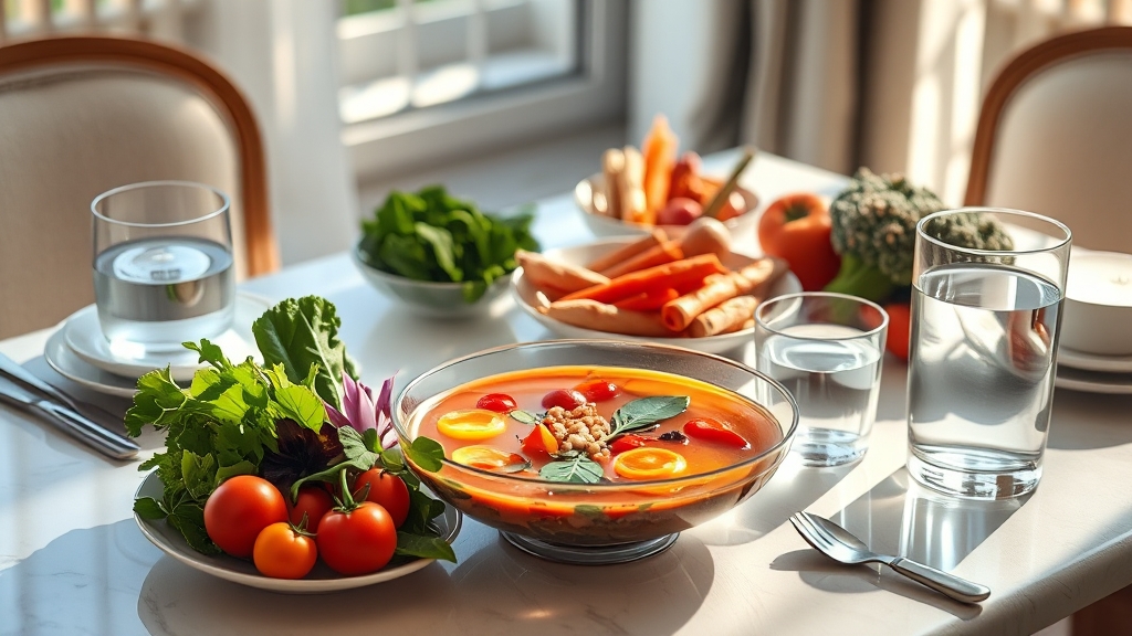 급체 예방 생활 습관 (realistic 스타일)