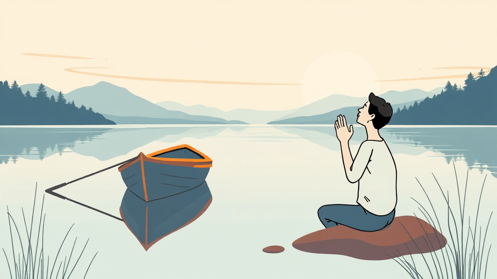 감정 조절, ‘멈춤’ 기술과 심호흡의 힘 (illustration 스타일)
