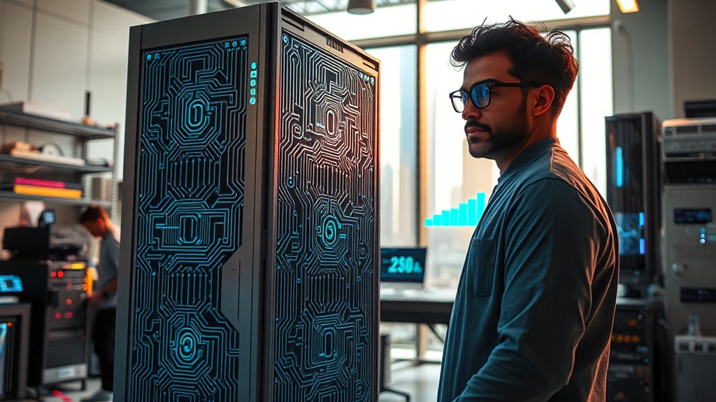 양자컴퓨터 기술 발전 현황 (realistic 스타일)