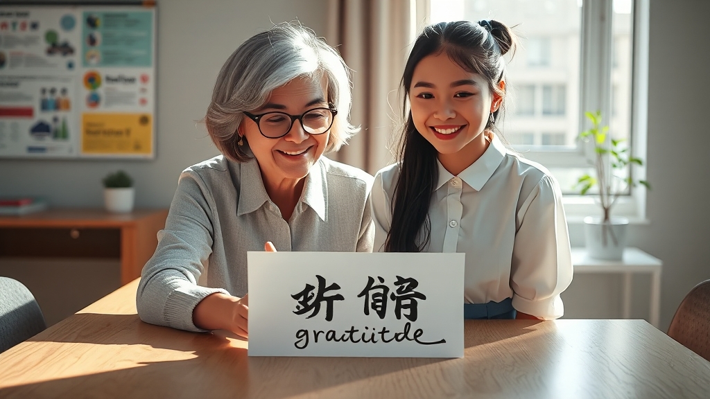 감사의 마음 전하는 인사말 (realistic 스타일)