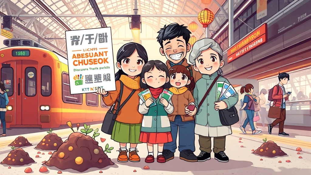 KTX/SRT 할인 혜택 총정리 (cartoon 스타일)